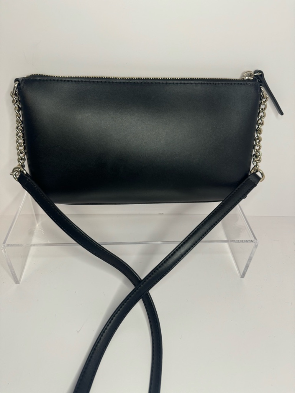 💖 #273 Kate Spade Sawyer Street Declan Black Smooth Leather Crossbody Bag - Picture 4 of 14